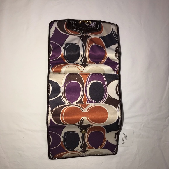 Coach Ashley Scarf Print Compact Clutch Wallet - Picture 2 of 14